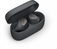 Jabra Elite 3 in Ear True Wireless Earbuds – Noise Isolating with 4 Built-in Microphones for Clear Calls, Rich Bass, Customizable Sound, Mono Mode - Dark Grey